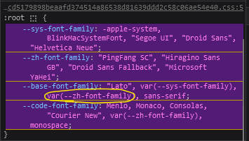 –zh-font-family